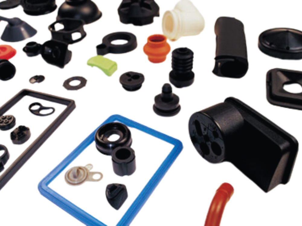 Custom molded rubber parts for electronic and industrial applications